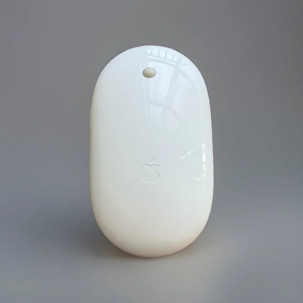 OEM‎ Apple Mighty Mouse Wired USB White Model No A1152 - Tested Working Genuine
